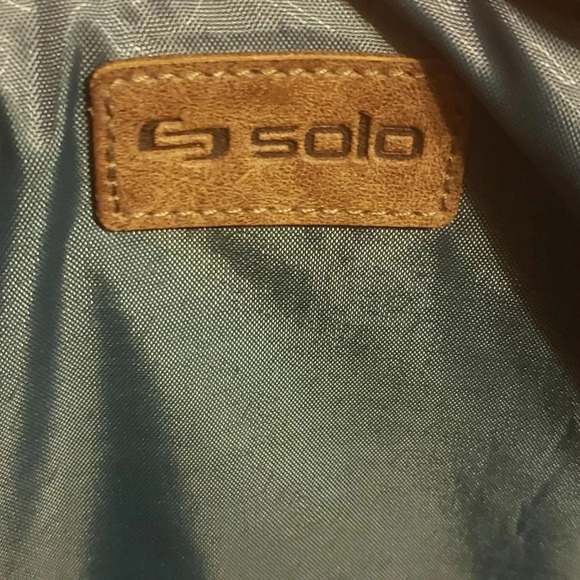 Solo Designed in New York Mens Brown Business Laptop Case. - Picture 6 of 7